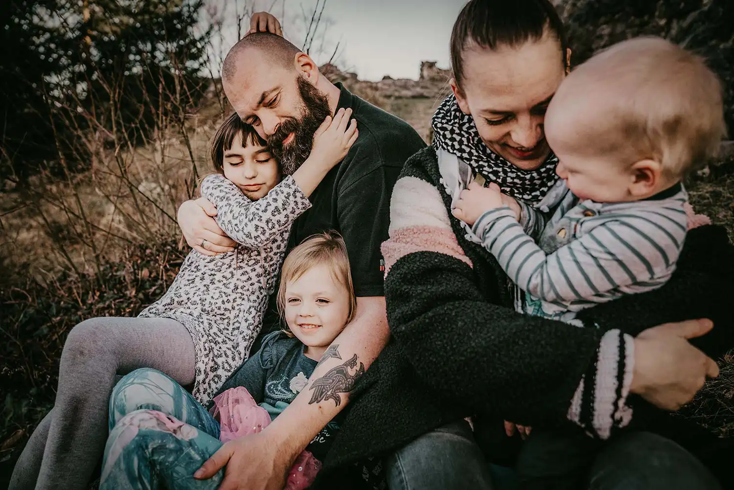 zärtlich naher Moment beim traumhaften Shooting